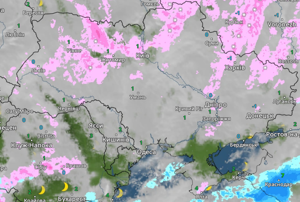Прогноз погоди в Україні 15 грудня