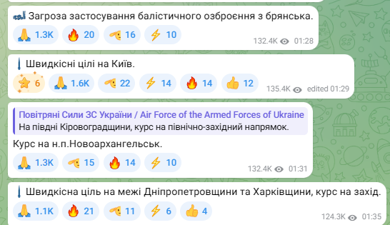 Київ під ударом балістики 27 грудня