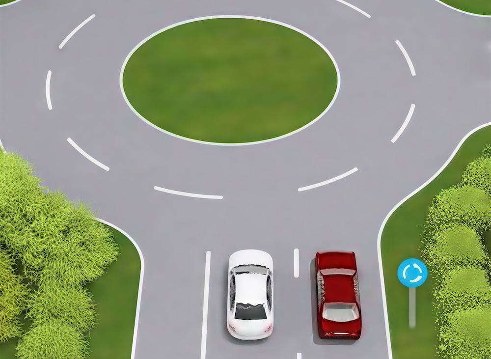 Тест з ПДР: хто правильно заїжджає на кругове перехрестя?