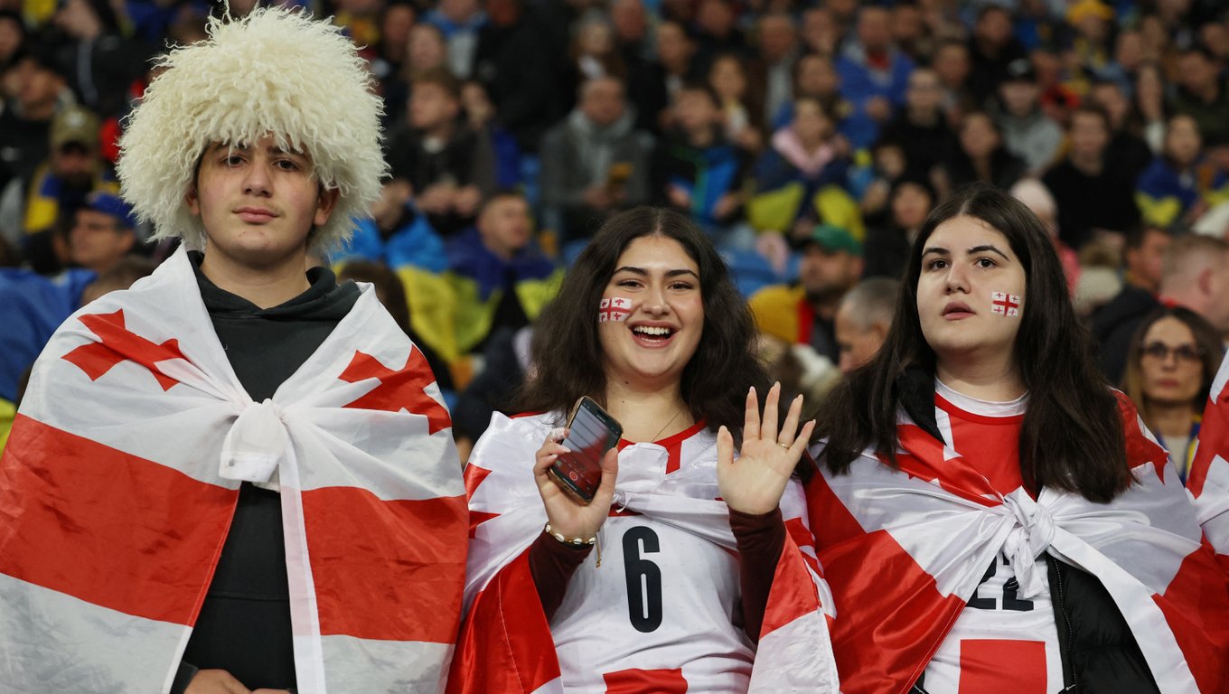 Болельщики сборной Грузии