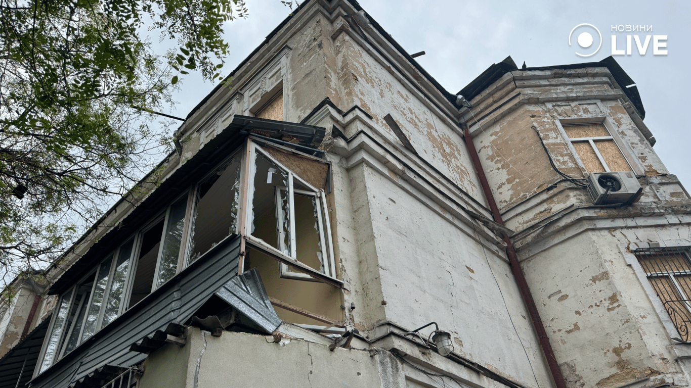 Пожкоджений будинок в Одесі