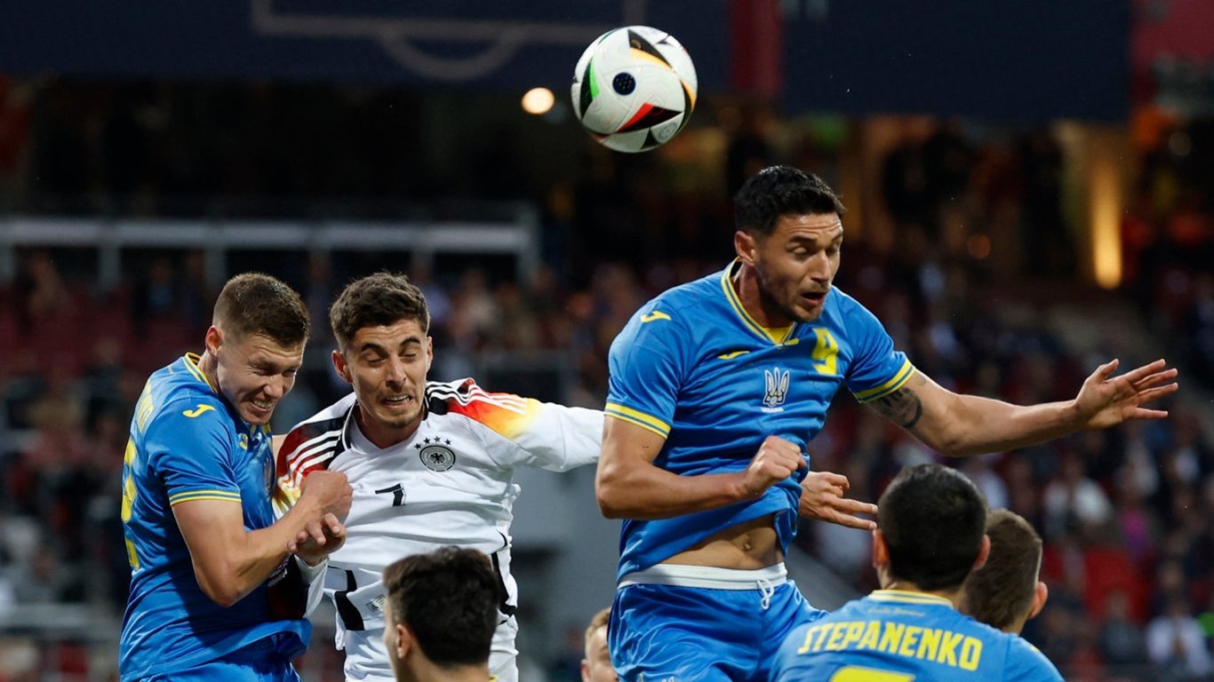 Сборная Украины почти весь матч Германии провела в обороне и не проиграла
