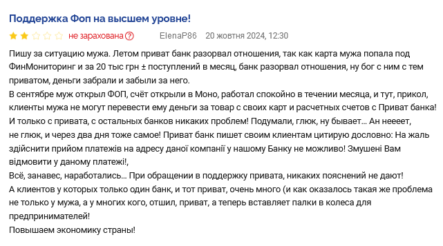 ПриватБанк скарги