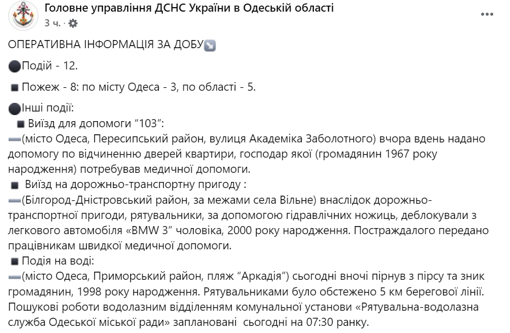 В Одессе утонул мужчина