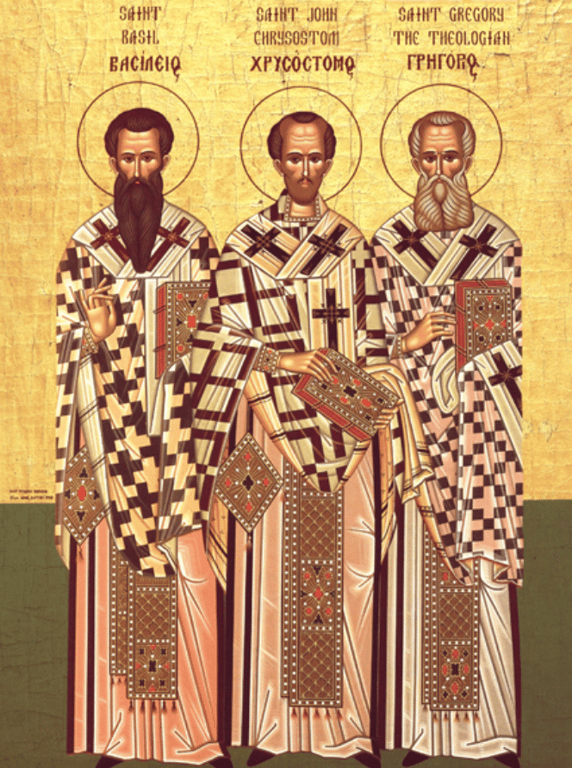 Святые Иоанн, Григорий и Василий