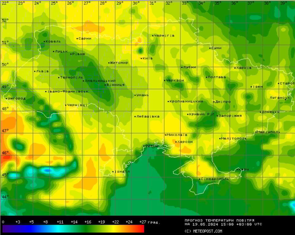 Погода в Україні 19 травня