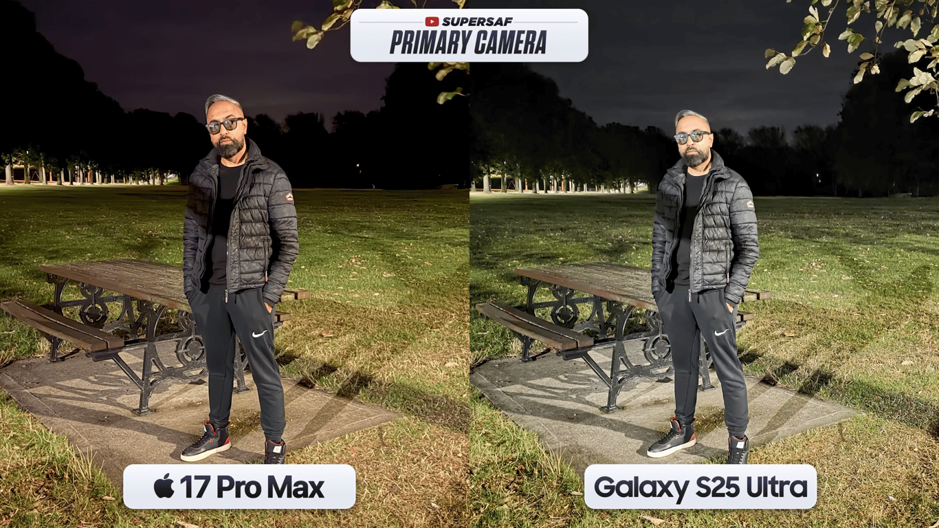 Порівняння камер iPhone 17 Pro Max та Samsung Galaxy S25 Ultra