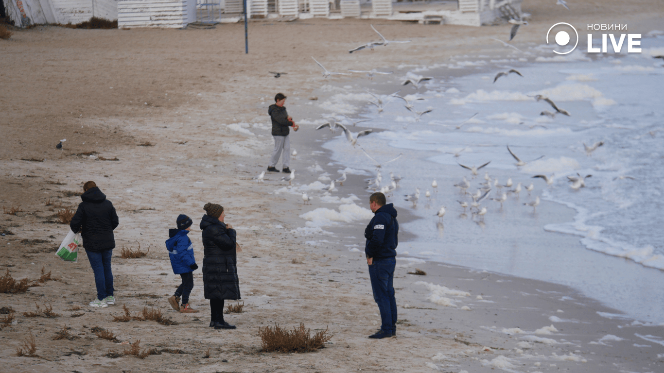 Одеський пляж восени