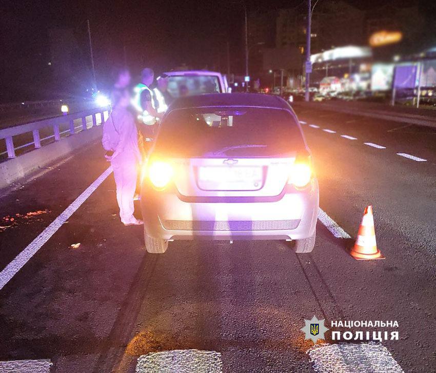 Місце ДТП. Фото: поліція Києва