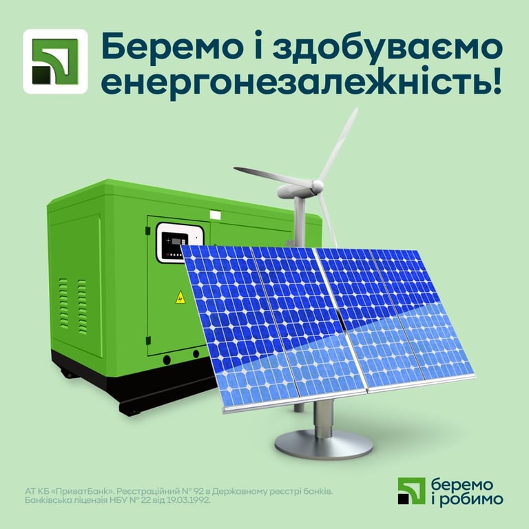 Приватбанк енергообладнання кредити