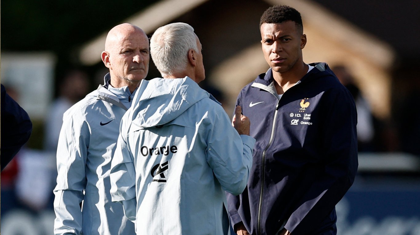 Дидье Дешам и Килиан Мбаппе