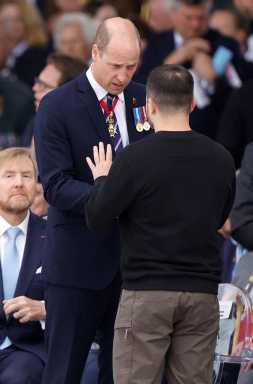 Принц Уильям и Владимир Зеленский