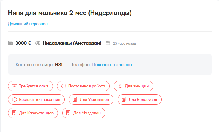 Зарплата 3 000 євро — у Нідерландах шукають няню для немовляти - фото 1