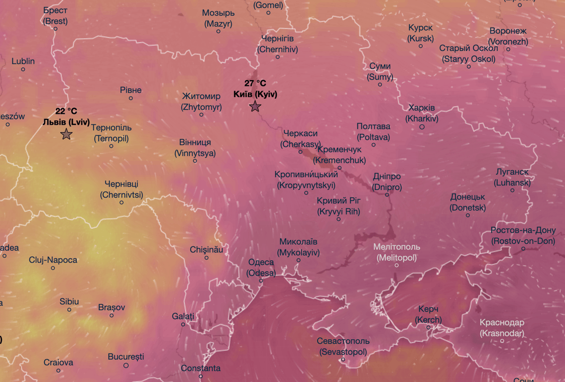 Погода в Україні 21 липня