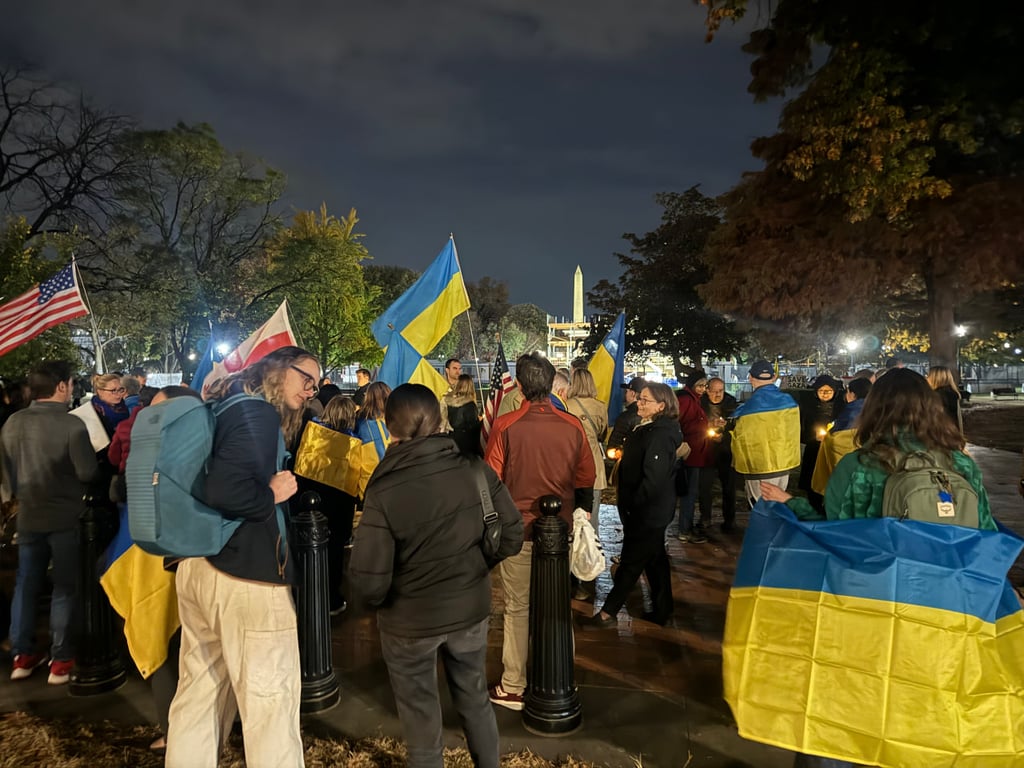 Акція у Вашингтоні до 1000 днів великої війни в Україні