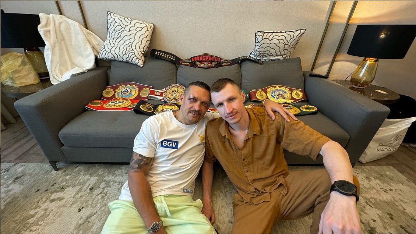 Александр Усик и Сергей Лапин