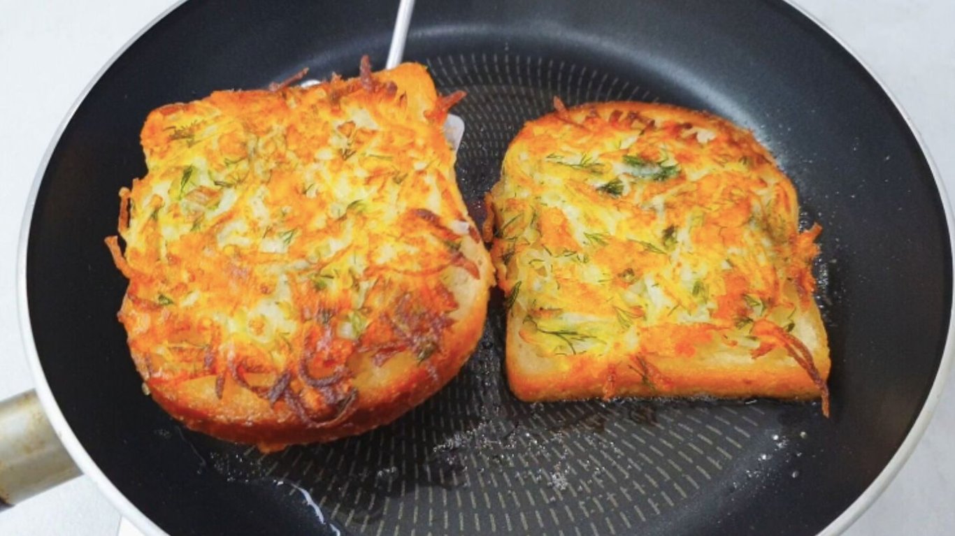 рецепт смачного сніданку з хлібом 