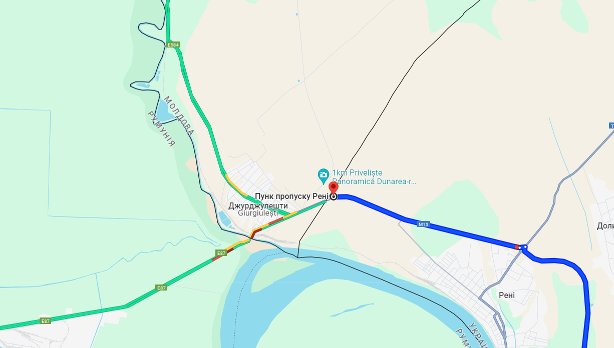 Черги на КПП "Рені — Джюрджюлешть" 13 серпня