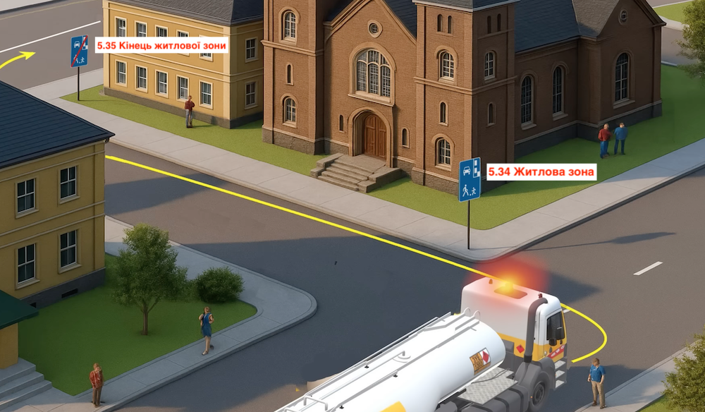 Тест з ПДР: чи може проїхати вантажівка?