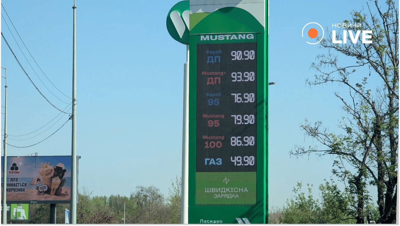 Ціни на паливо в Києві та області 5 травня