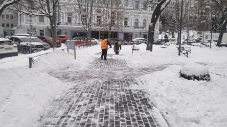 У Києві 65 бригад вручну прибирають сніг і обробляють тротуари - 290x166