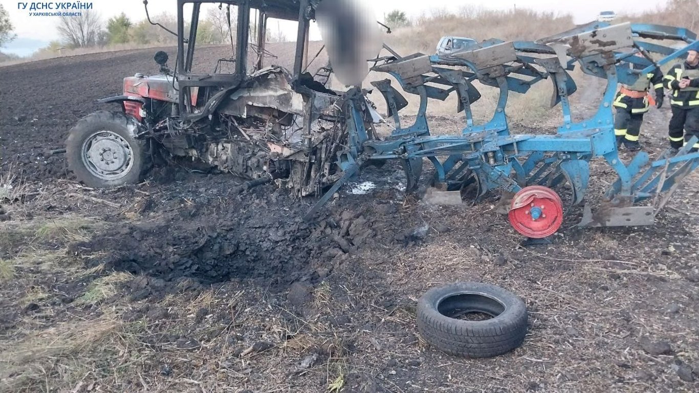 На Харківщині тракторист загинув від вибухонебезпечного предмета