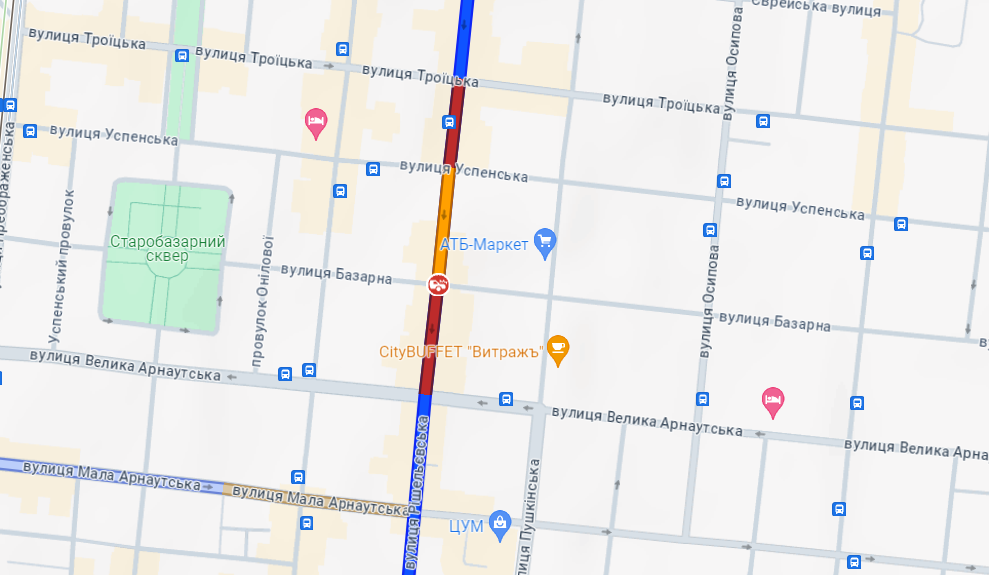 затори Одеса, 16 серпня