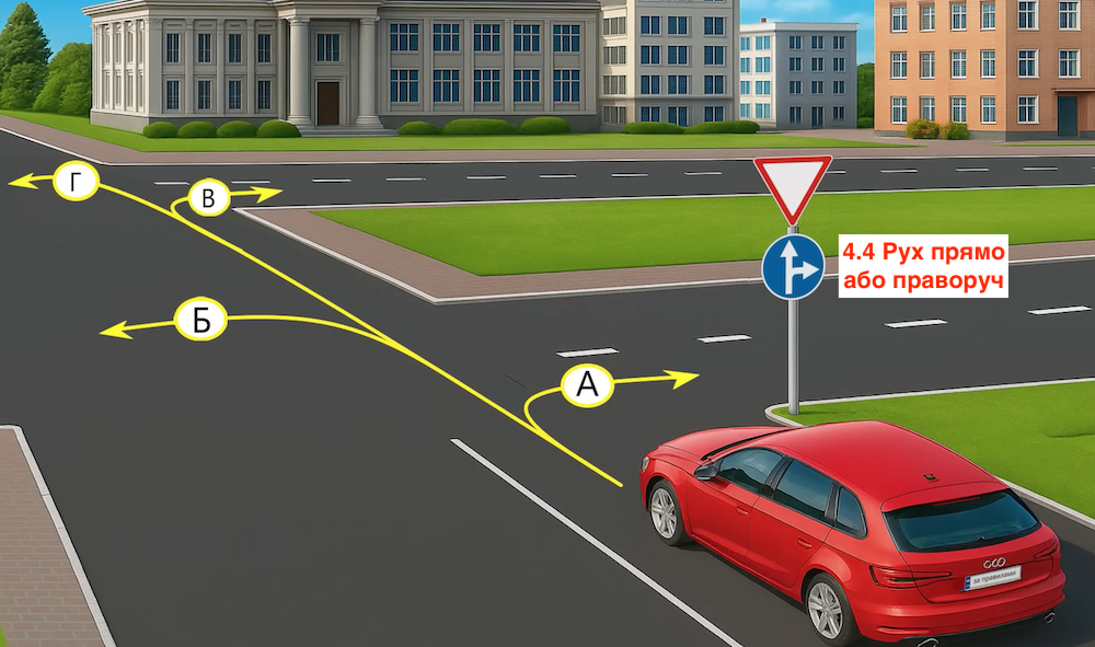 Тест з ПДР: в яких напрямках дозволений рух авто?