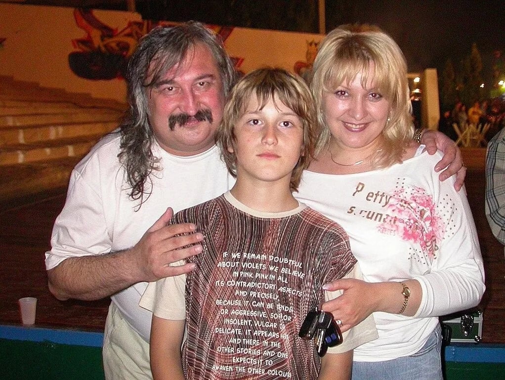 Степан Гіга з родиною