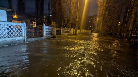 Вулиці перетворилися на ріки — у Києві знову прорвало трубу - 290x166