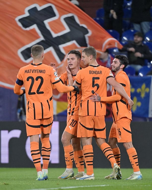 Игроки донецкого Шахтера