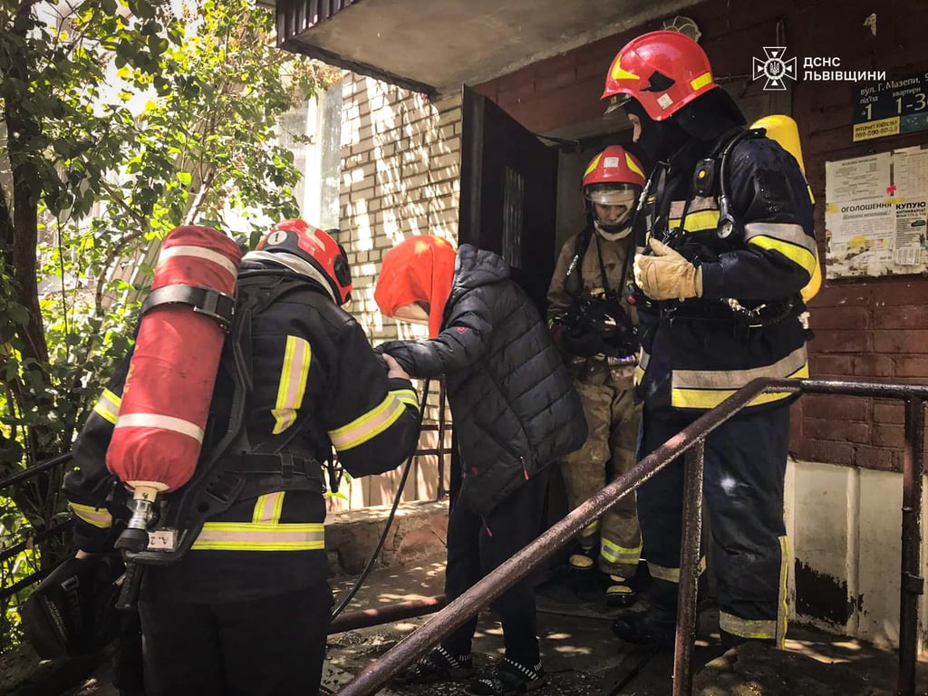 во Львове 15 мая горел дом