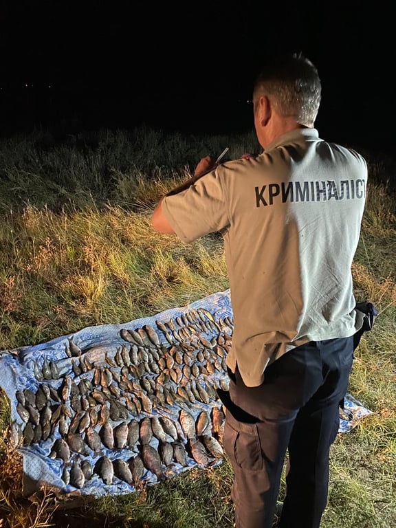 Незаконно виявлена риба. Фото: Державна екологічна інспекція південно-західного округу. 