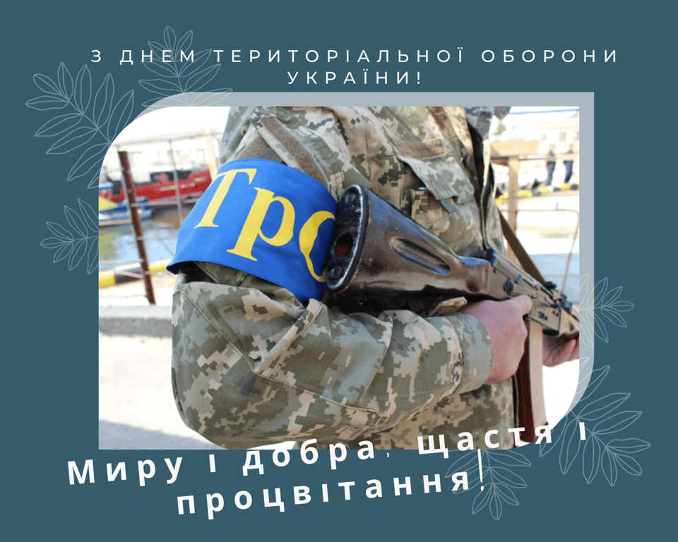З Днем територіальної оборони України 2023:  красиві листівки
