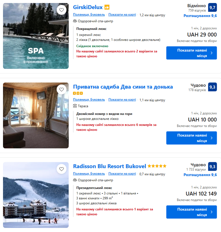 Жилье в Буковеле на Новый год — минимальная и максимальная цена - фото 1