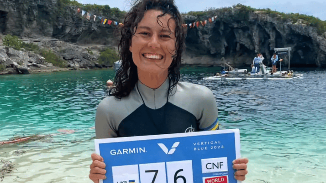 Харьковчанка Екатерина Садурская установила уникальный мировой рекорд по нырянию