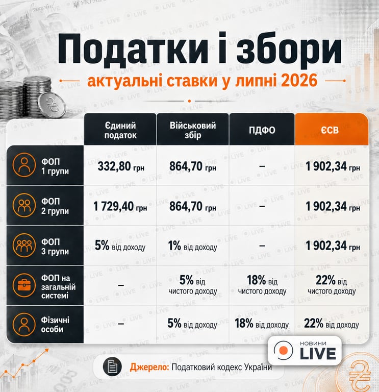 Податки для ФОП