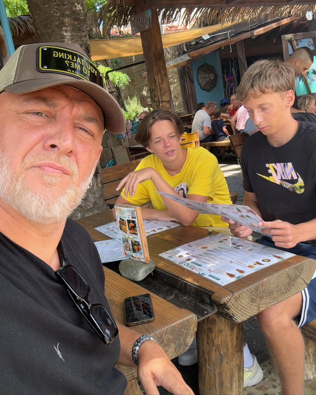 Потап з сином Андрієм