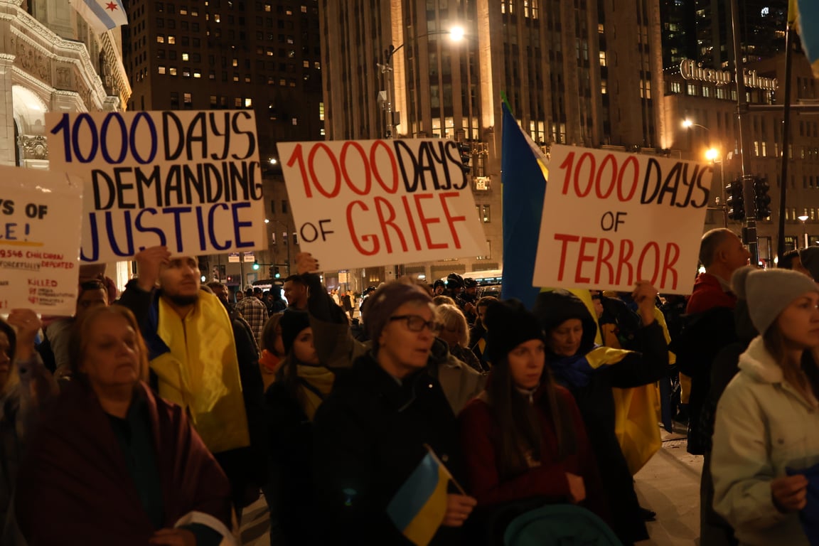 У Чикаго пройшла акція до 1000 днів великої війни в Україні