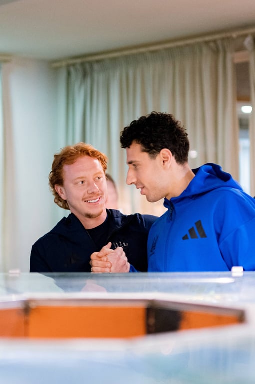 Ефим Конопля и Руслан Нещерет на тренировочном сборе сборной Украины, 20 марта