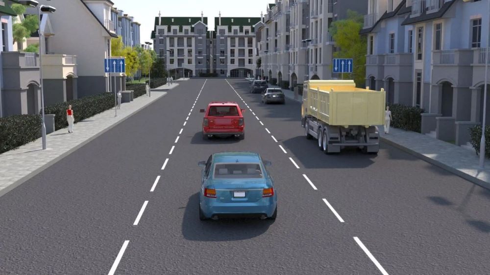 Быстрый тест по ПДД — разрешен ли обгон красного автомобиля - фото 1