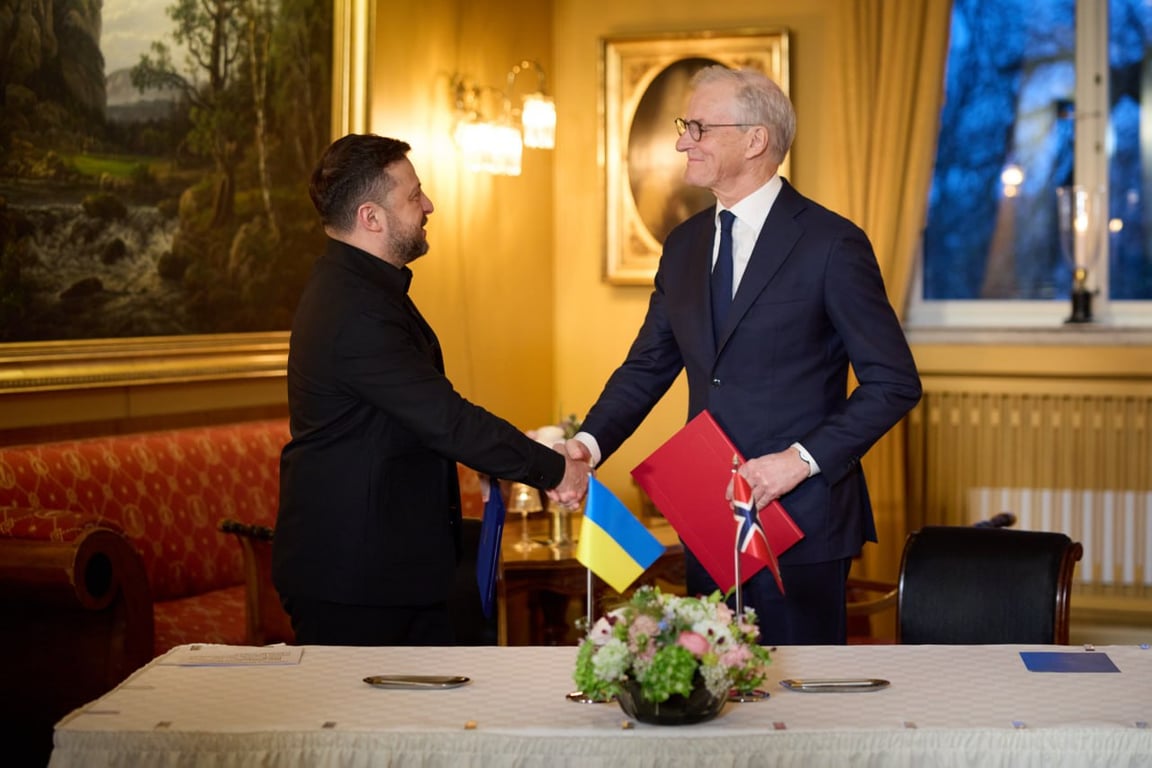 Володимир Зеленський і Йонас Гар Стере 