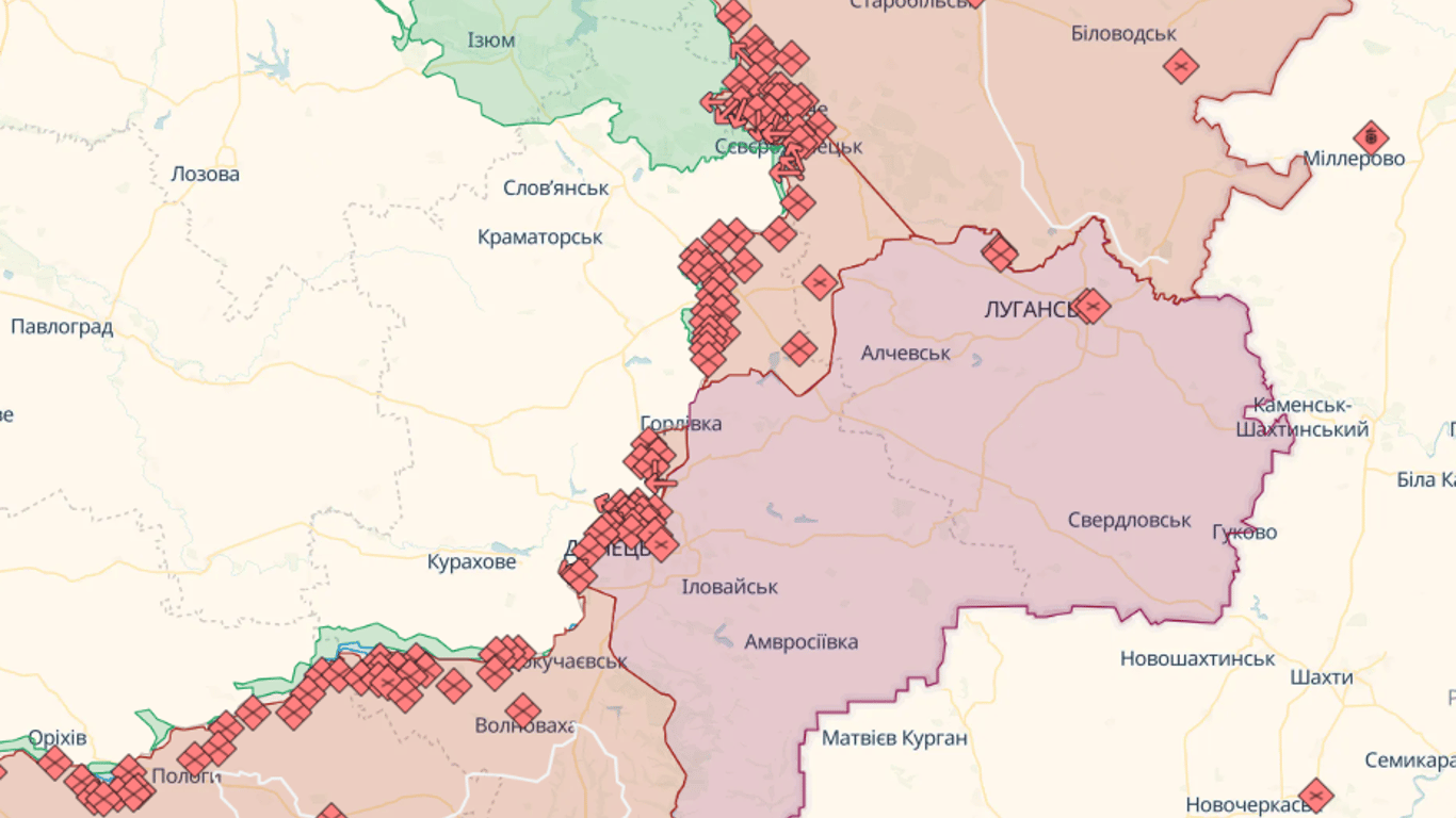 Онлайн-карты боевых действий в Украине на сегодня, 7 августа: DeepState, Liveuamap, ISW