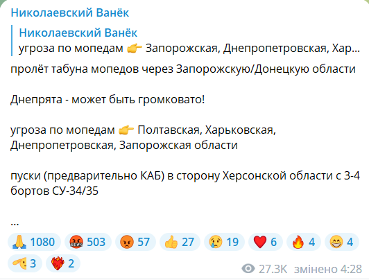 Групи БпЛА над Україною