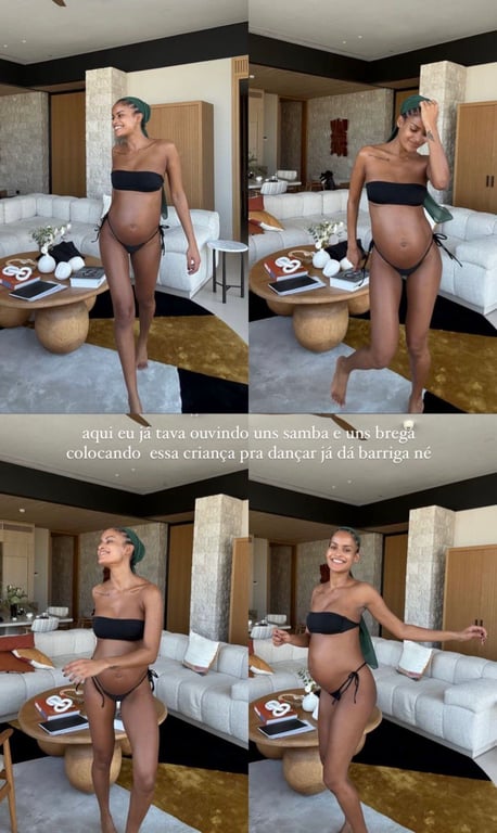 Вагітна дівчина Венсана Касселя здивувала фігурою в білизні - фото 2