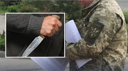 Чоловік намагався вдарити працівника ТЦК ножем: суд виніс вирок - 285x160