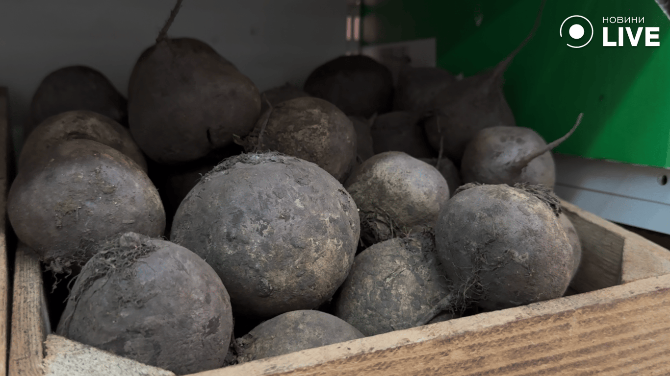 Буряк на прилавках магазину