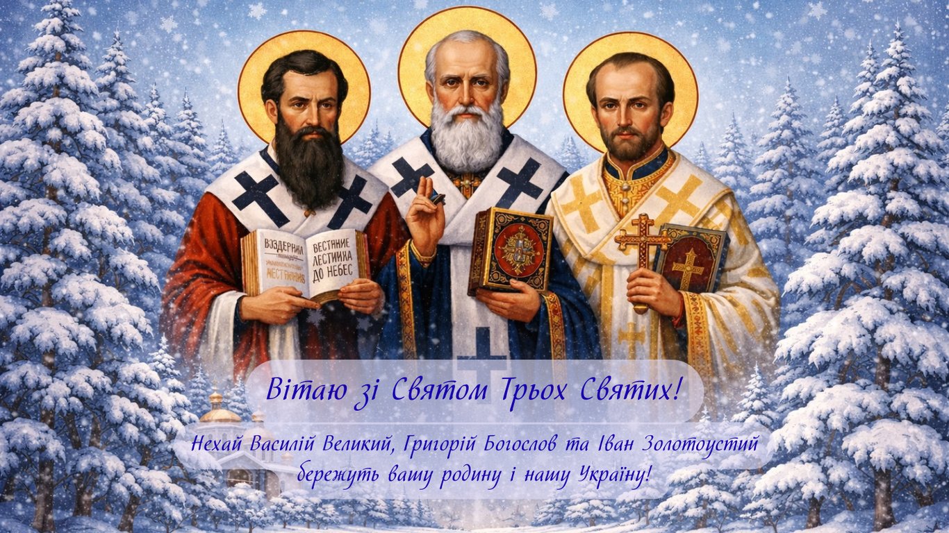 Поздравления с Праздником Трех Святых в открытках