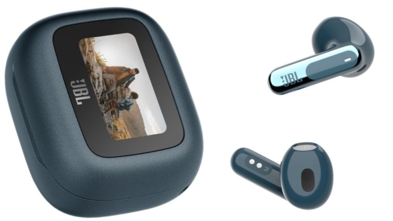JBL випустила оригінальні TWS-навушники з тачскрином на футлярі зарядки