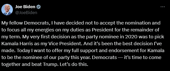 Байден підтримав кандидатуру Камали Гарріс у кандидати в президенти США - фото 2
